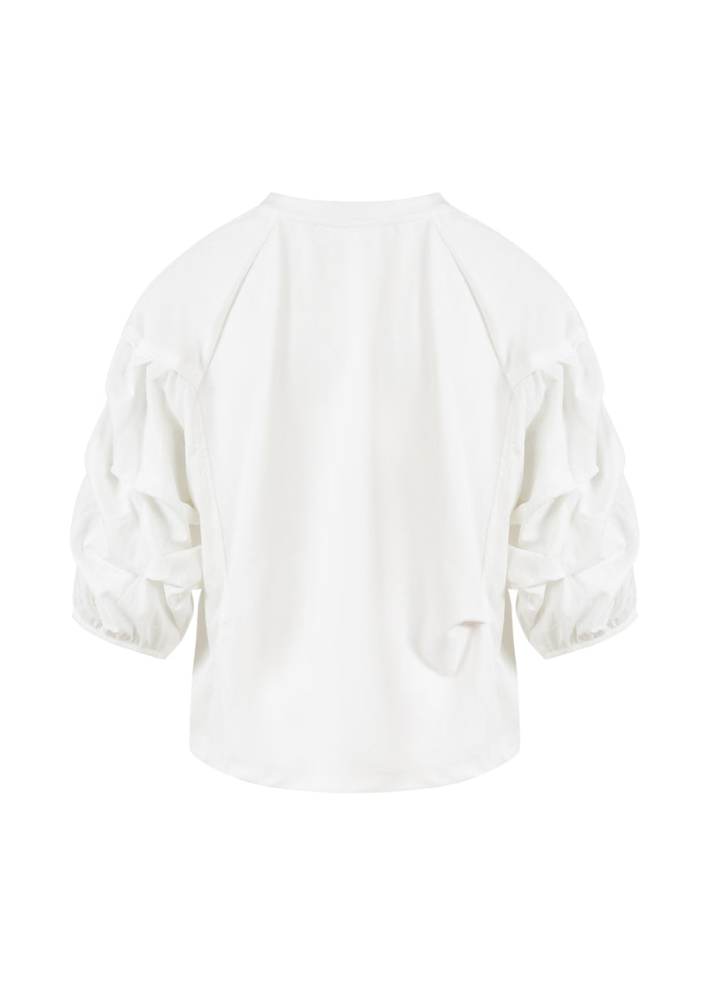 Coster Copenhagen BLUSE MED PUFÆRMER Shirt/Blouse Off-white - 202