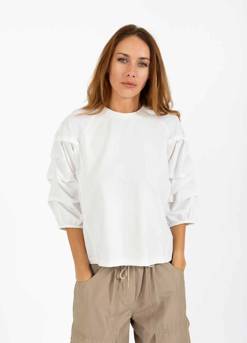 Coster Copenhagen BLUSE MED PUFÆRMER Shirt/Blouse Off-white - 202