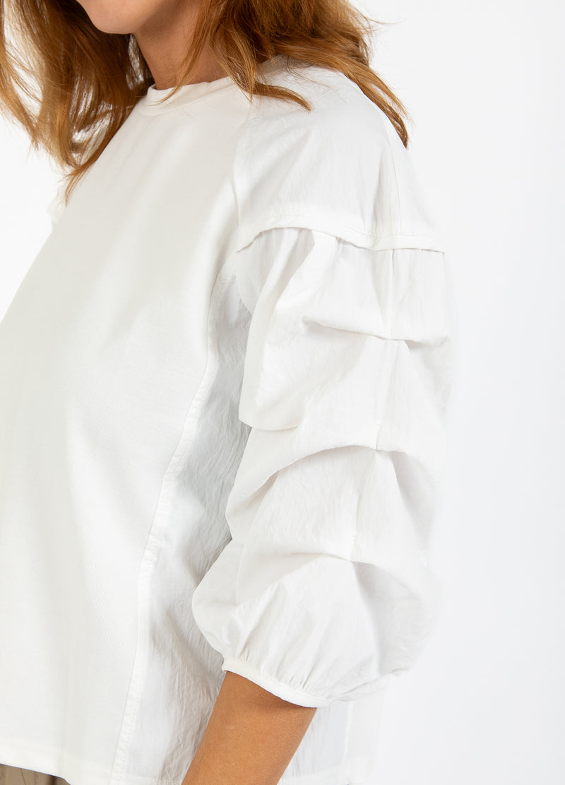 Coster Copenhagen BLUSE MED PUFÆRMER Shirt/Blouse Off-white - 202