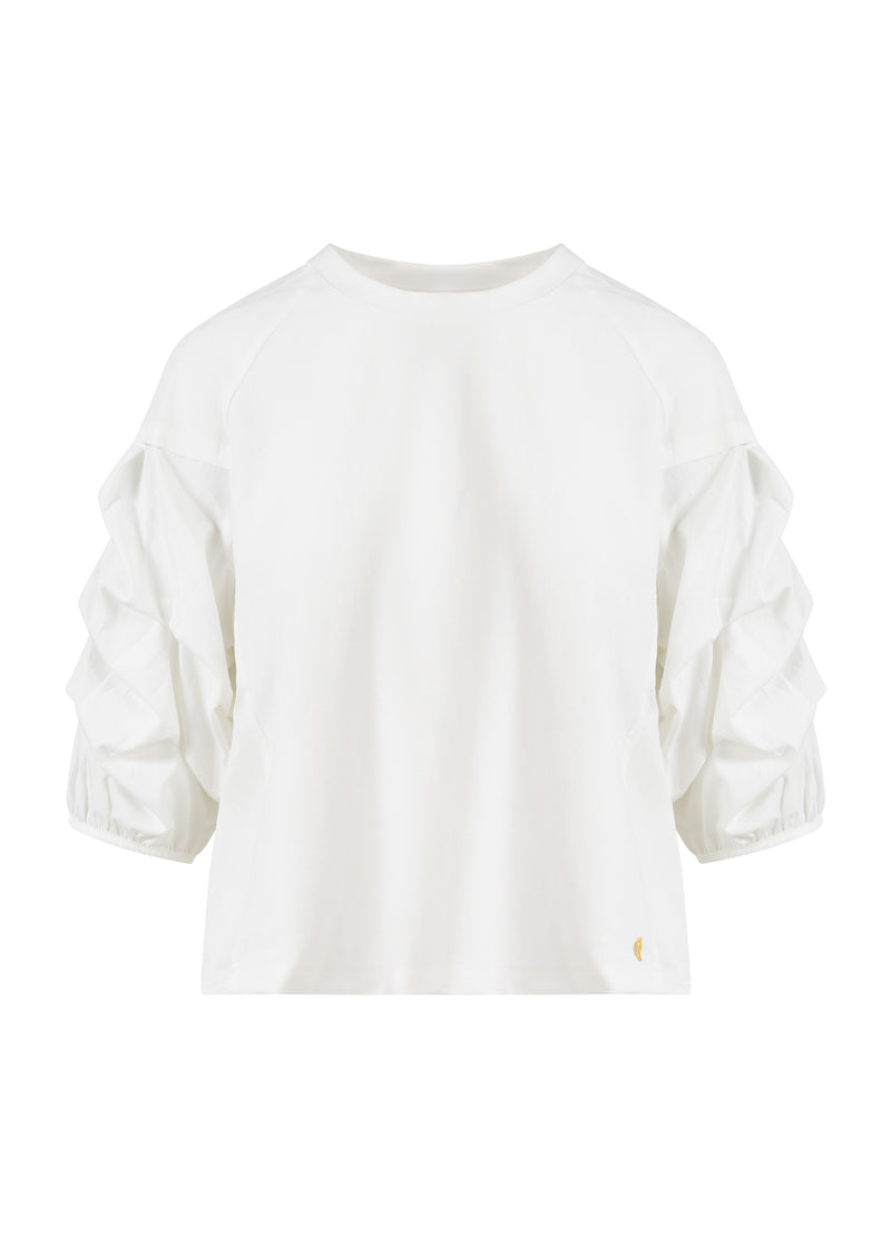 Coster Copenhagen BLUSE MED PUFÆRMER Shirt/Blouse Off-white - 202