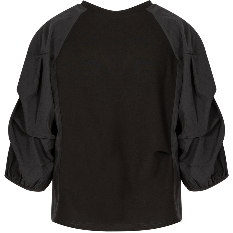 Coster Copenhagen BLUSE MED PUFÆRMER Shirt/Blouse Black - 100
