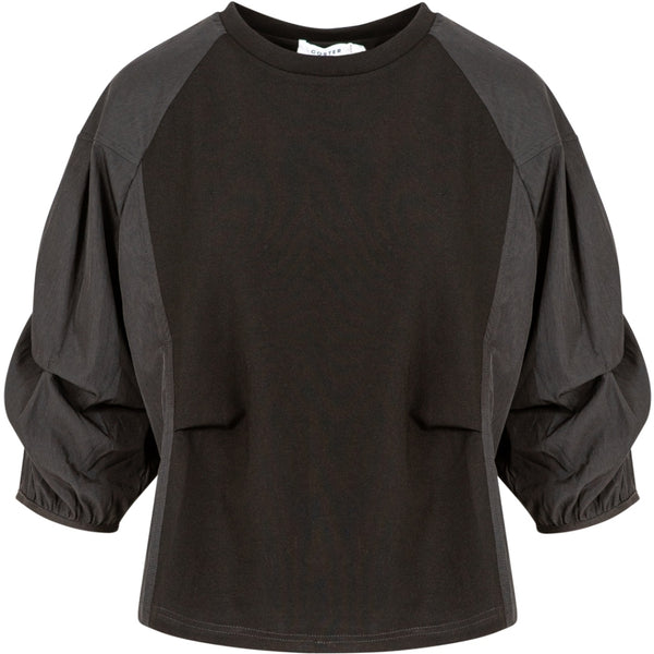 Coster Copenhagen BLUSE MED PUFÆRMER Shirt/Blouse Black - 100