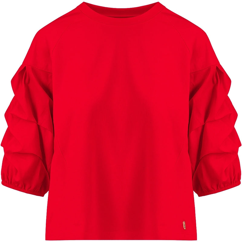 Coster Copenhagen BLUSE MED PUFÆRMER Shirt/Blouse Red - 600