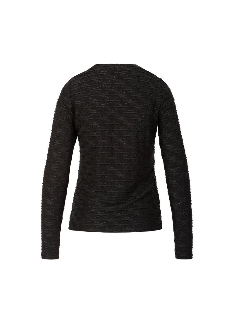Coster Copenhagen BLUSE MED STRUKTUR Shirt/Blouse Black - 100