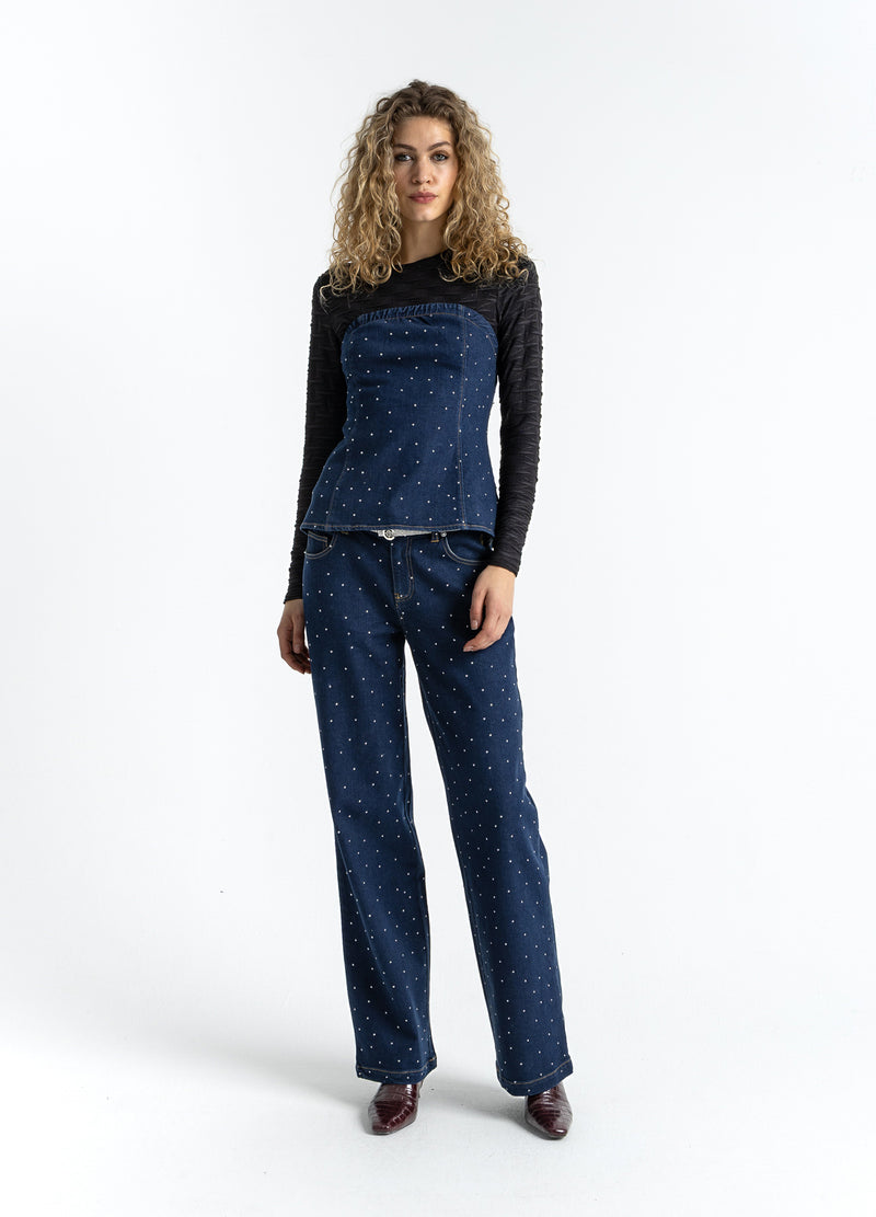 Coster Copenhagen BLUSE MED STRUKTUR Shirt/Blouse Black - 100
