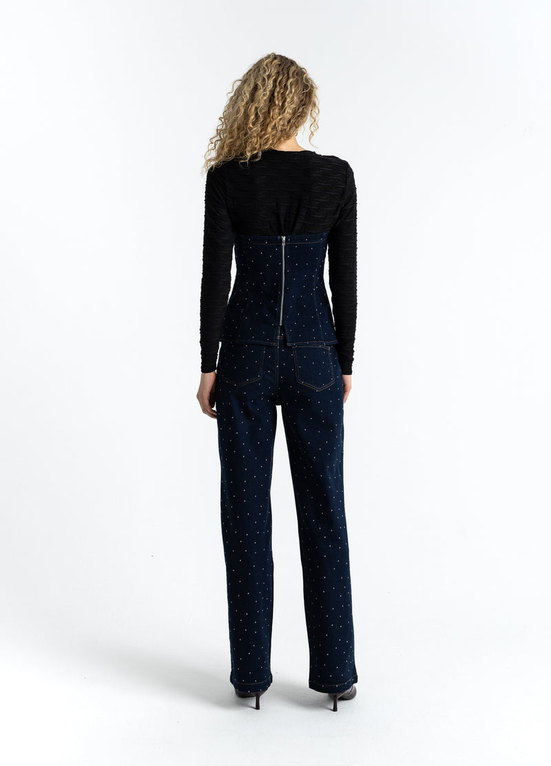 Coster Copenhagen BLUSE MED STRUKTUR Shirt/Blouse Black - 100