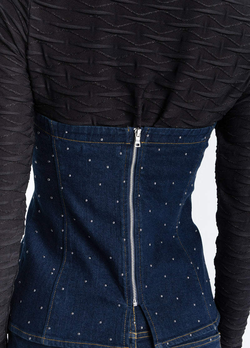Coster Copenhagen BLUSE MED STRUKTUR Shirt/Blouse Black - 100