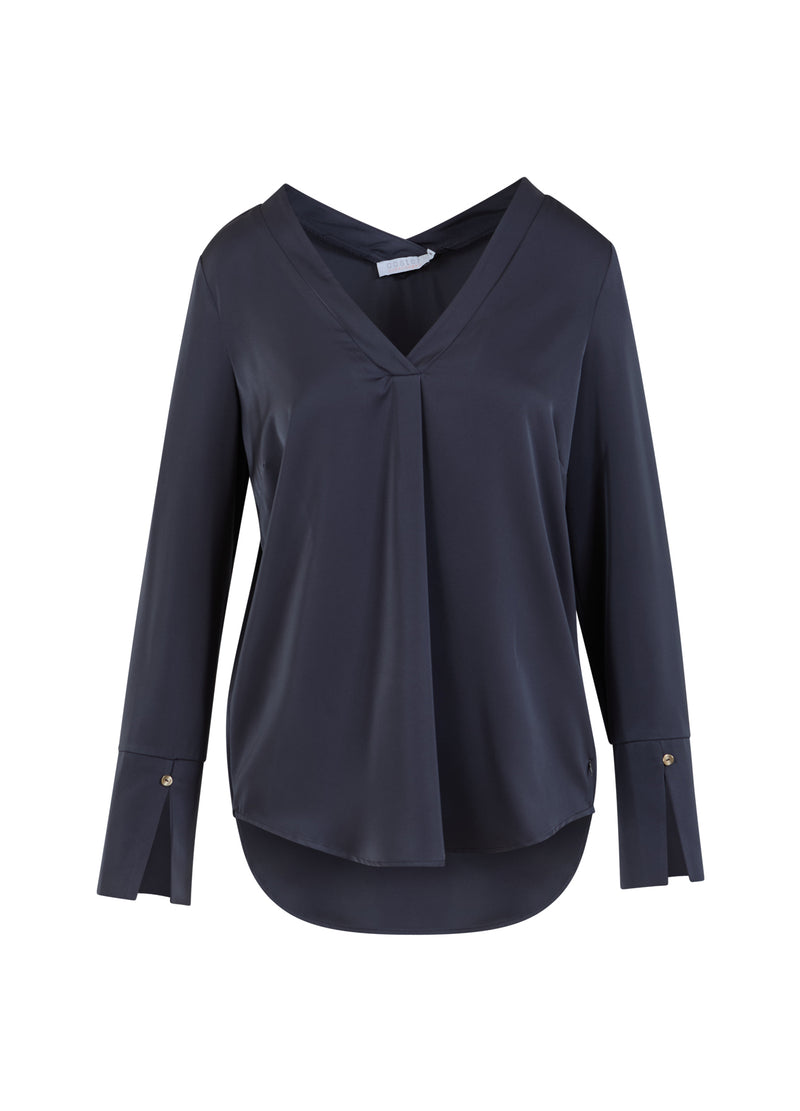 Coster Copenhagen  BLUSE MED V-UDSKÆRING Shirt/Blouse Dark grey - 158