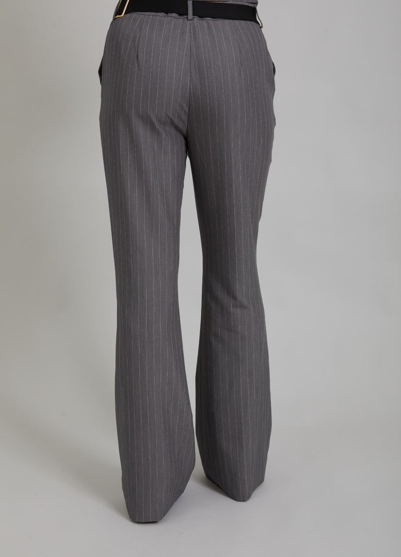 Coster Copenhagen BOOT-CUT BUKSER - LUCIA FIT Pants Grey pinstripe - 161