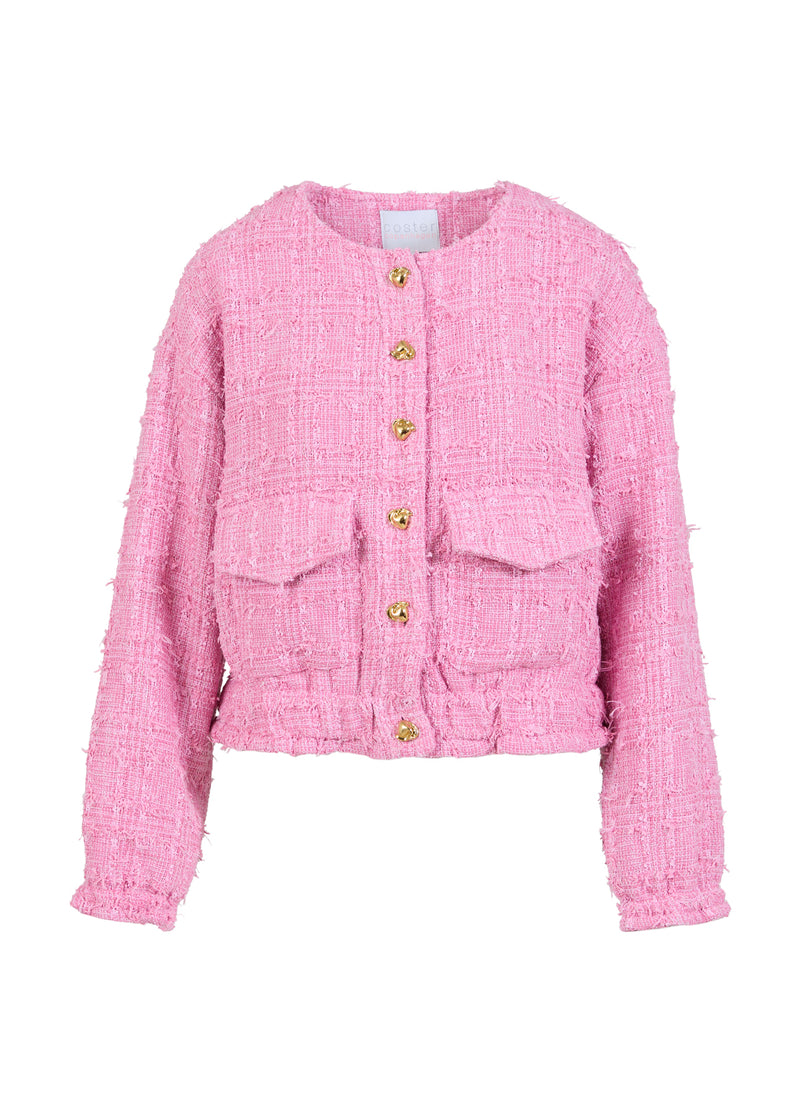 Coster Copenhagen  BOUCLE-BOMBER Blazer Dark Blush - 697