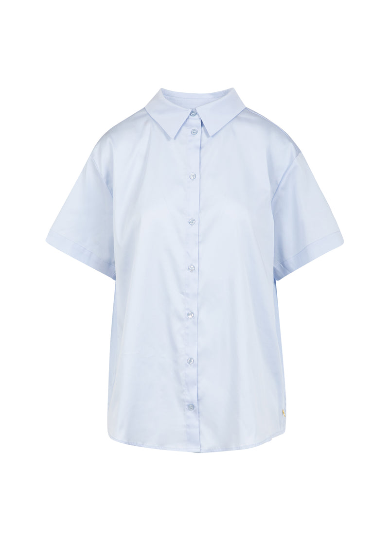 Coster Copenhagen BOXY SKJORTE MED KORTE ÆRMER Shirt/Blouse Oxford blue - 508