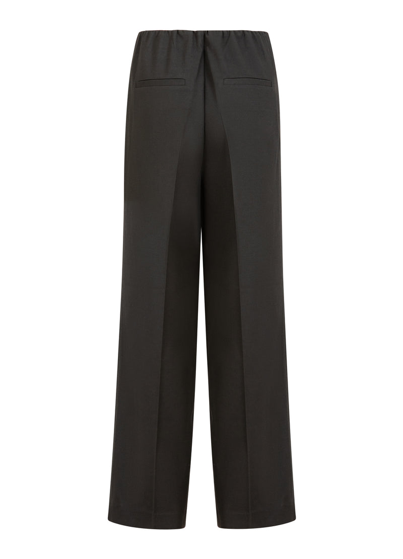 Coster Copenhagen BREDE BUKSER - SILLE FIT Pants Black - 100