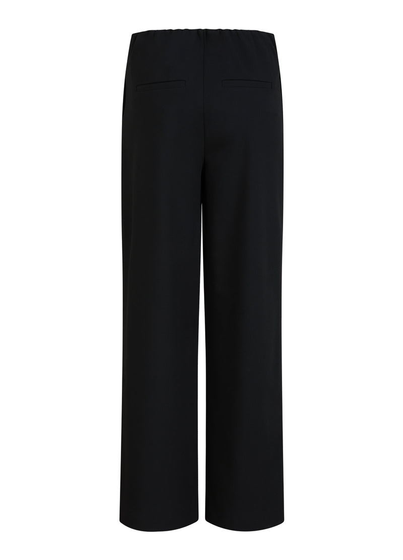 Coster Copenhagen  BREDE SUIT BUKSER - SILLE PASFORM Pants Black - 100