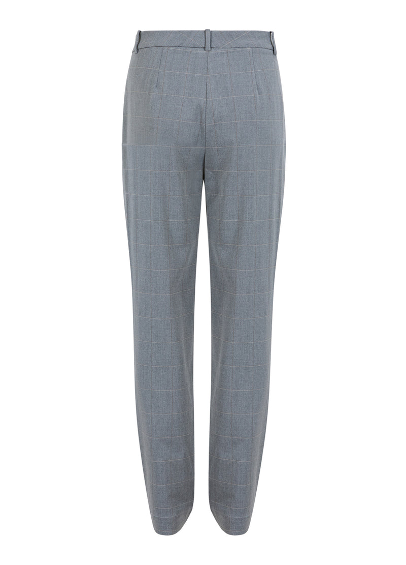 Coster Copenhagen  BUKSER - STELLA PASFORM Pants Light grey check - 160