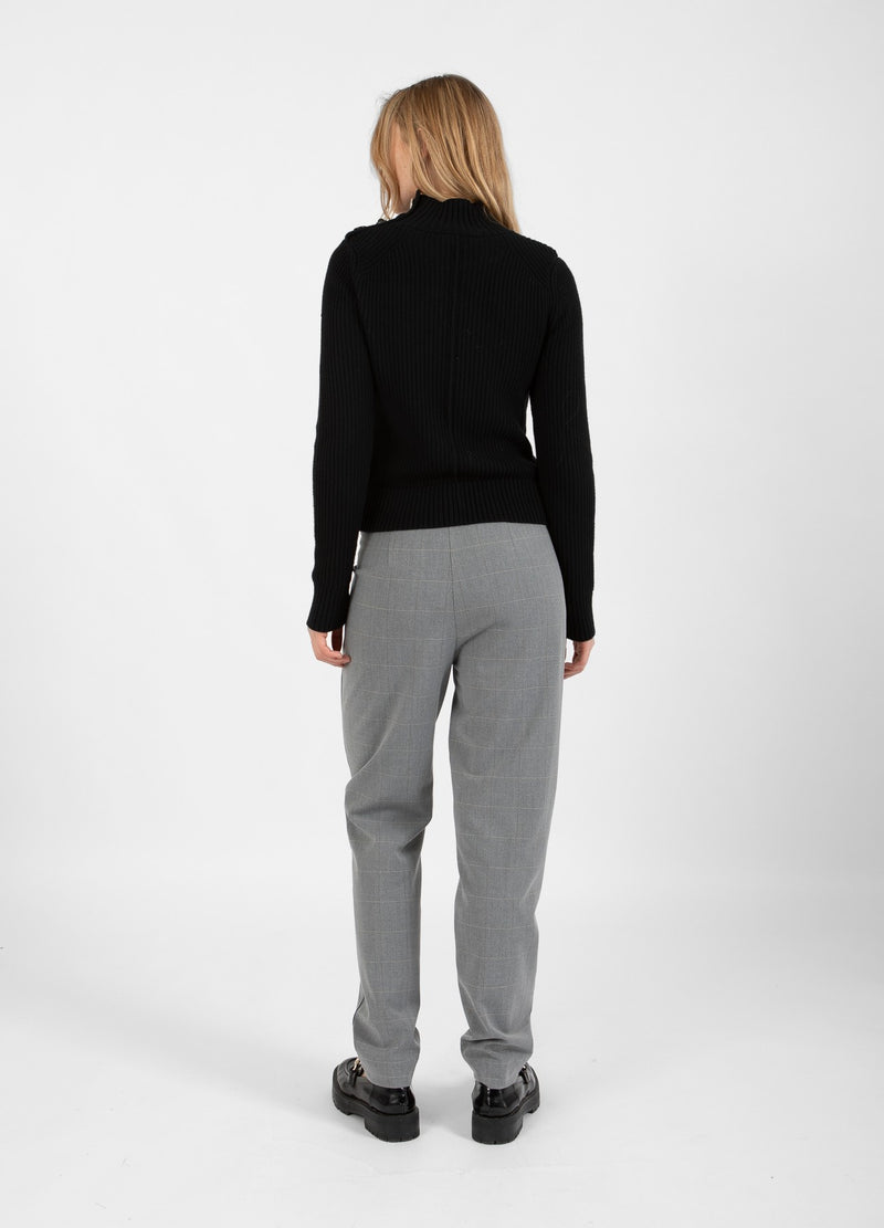 Coster Copenhagen  BUKSER - STELLA PASFORM Pants Light grey check - 160