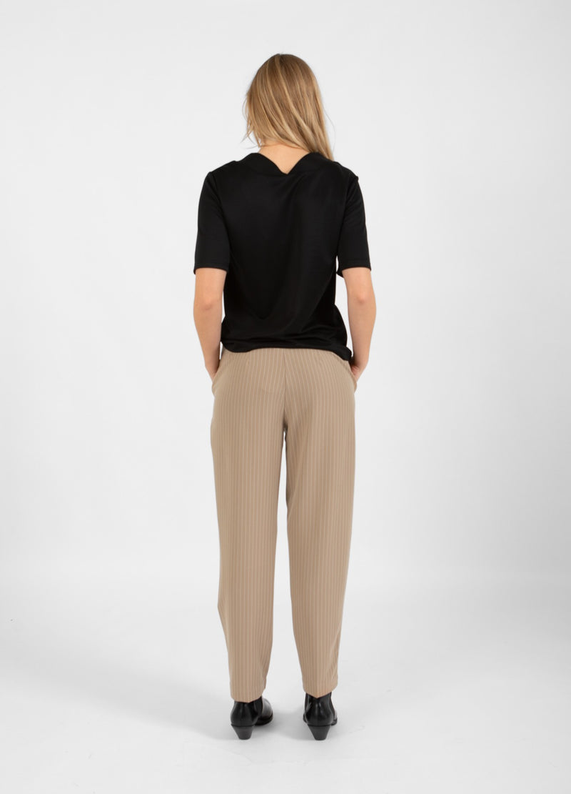 Coster Copenhagen  BUKSER - STELLA PASFORM Pants Sand white stripe - 993