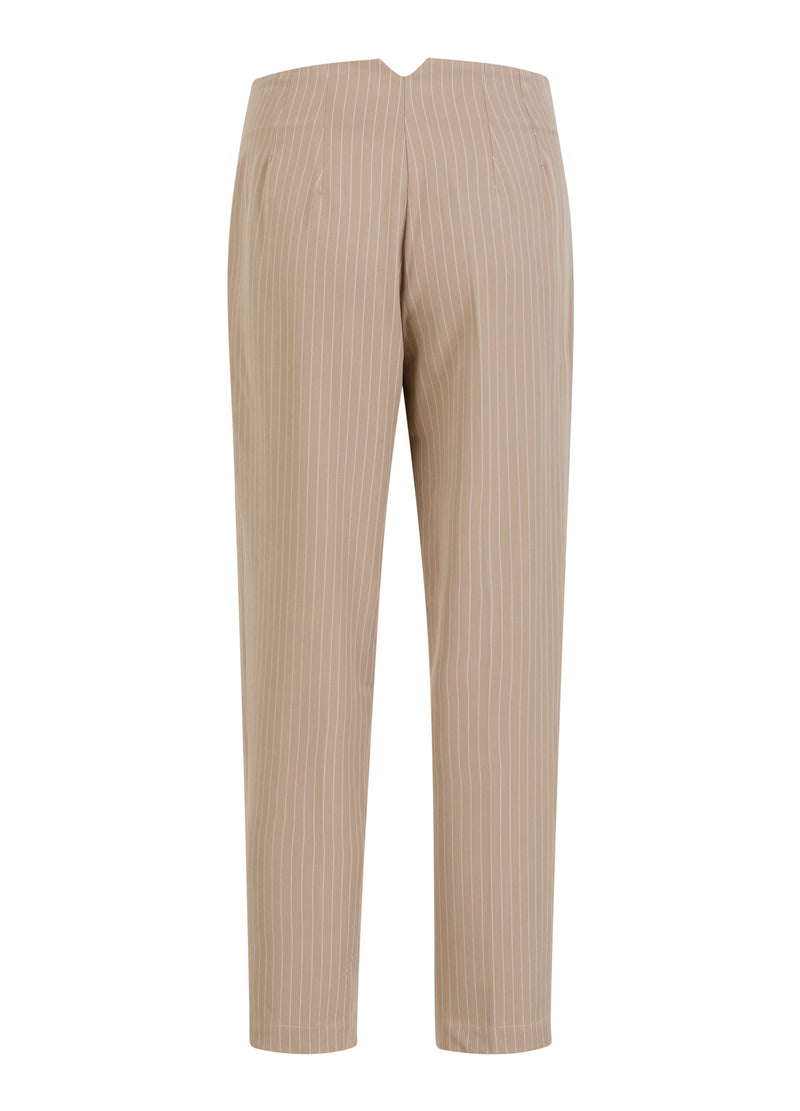 Coster Copenhagen  BUKSER - STELLA PASFORM Pants Sand white stripe - 993