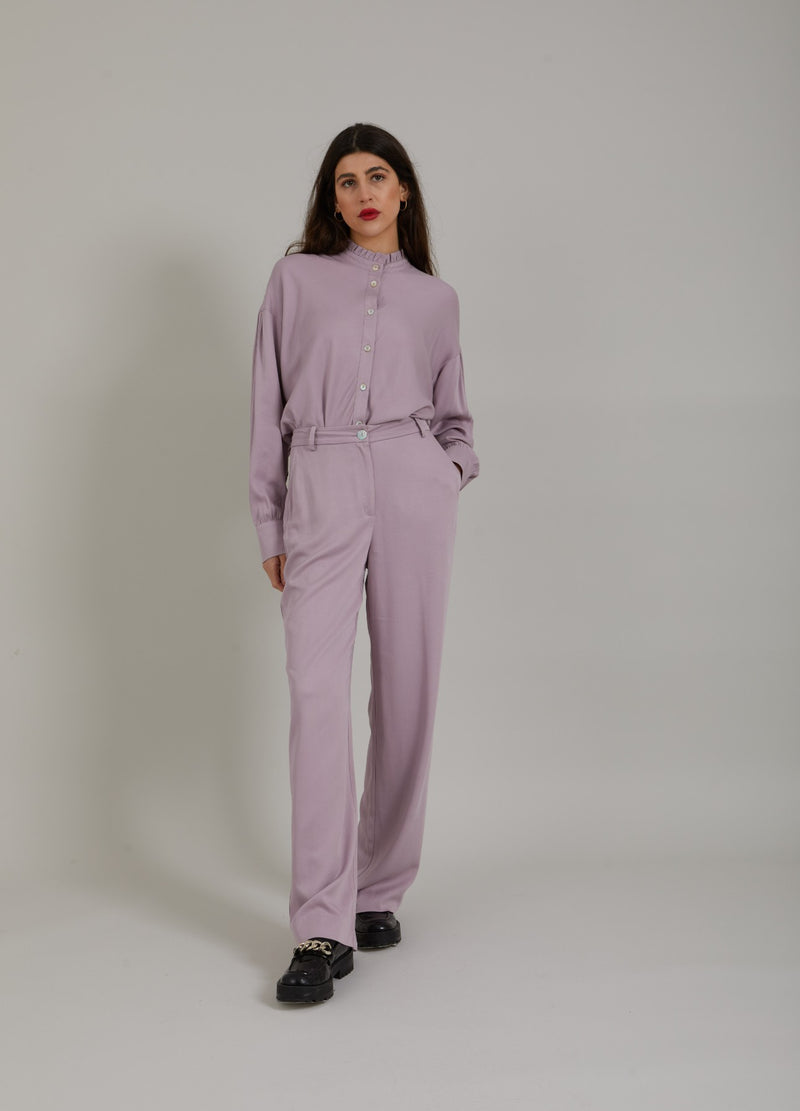 Coster Copenhagen BUKSER LAVET MED LENZING™ ECOVERO™ VISCOSE Pants Dusty purple - 855