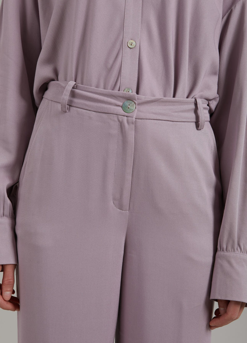 Coster Copenhagen BUKSER LAVET MED LENZING™ ECOVERO™ VISCOSE Pants Dusty purple - 855