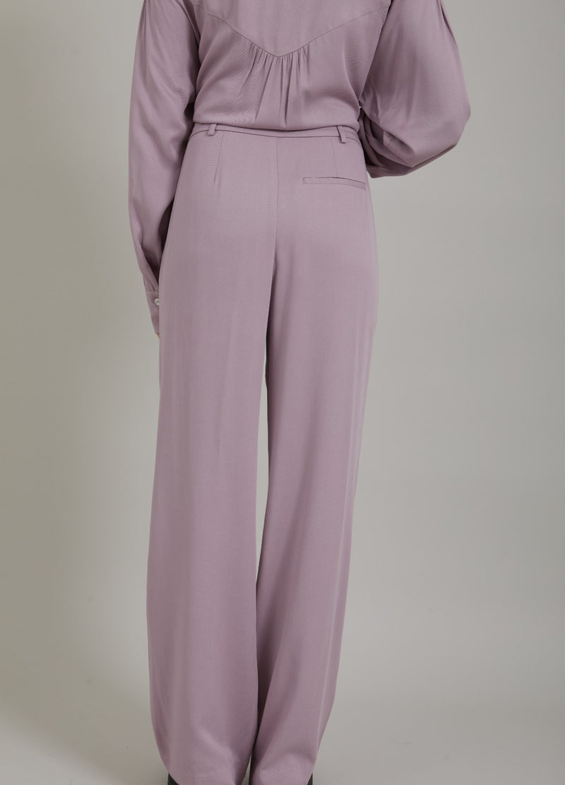 Coster Copenhagen BUKSER LAVET MED LENZING™ ECOVERO™ VISCOSE Pants Dusty purple - 855