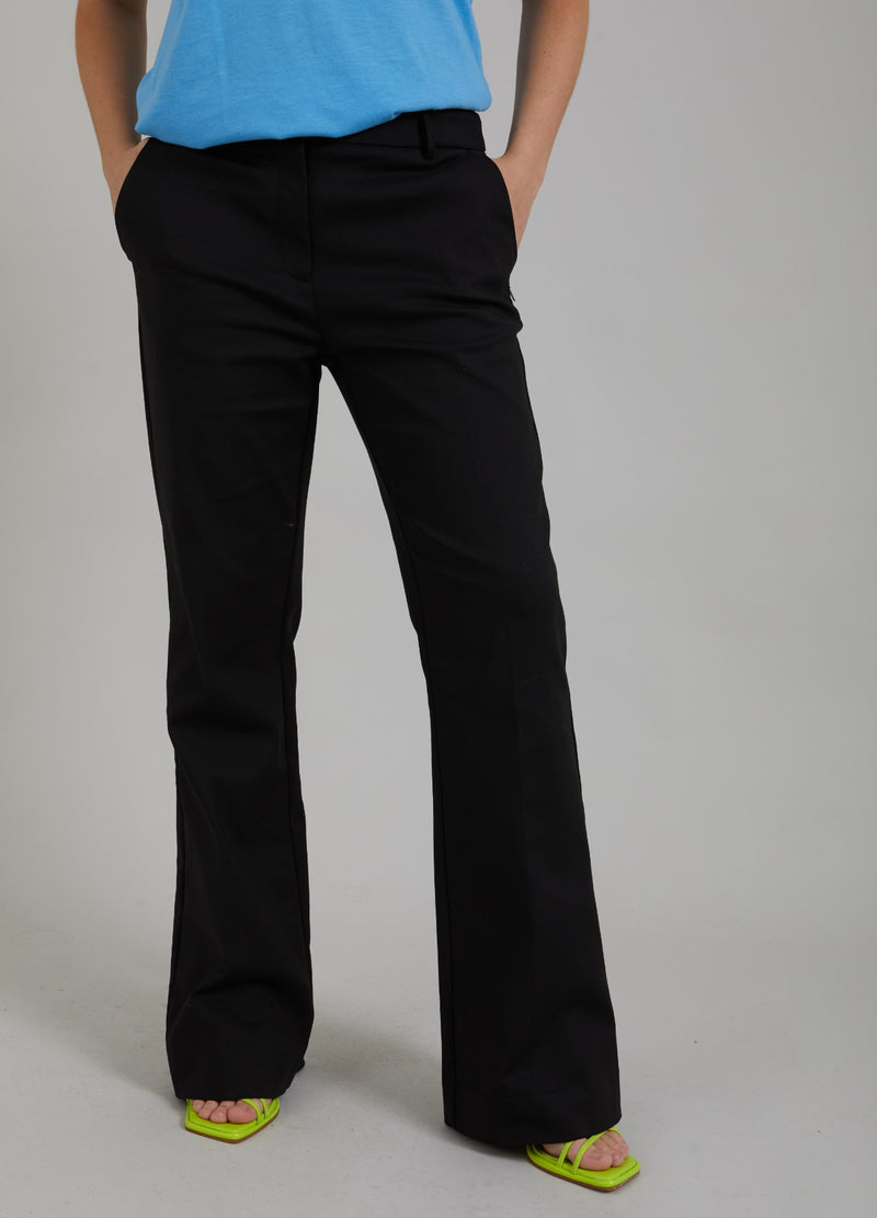 Coster Copenhagen BUKSER M. BOOT-CUT - LUCIA FIT Pants Black - 100