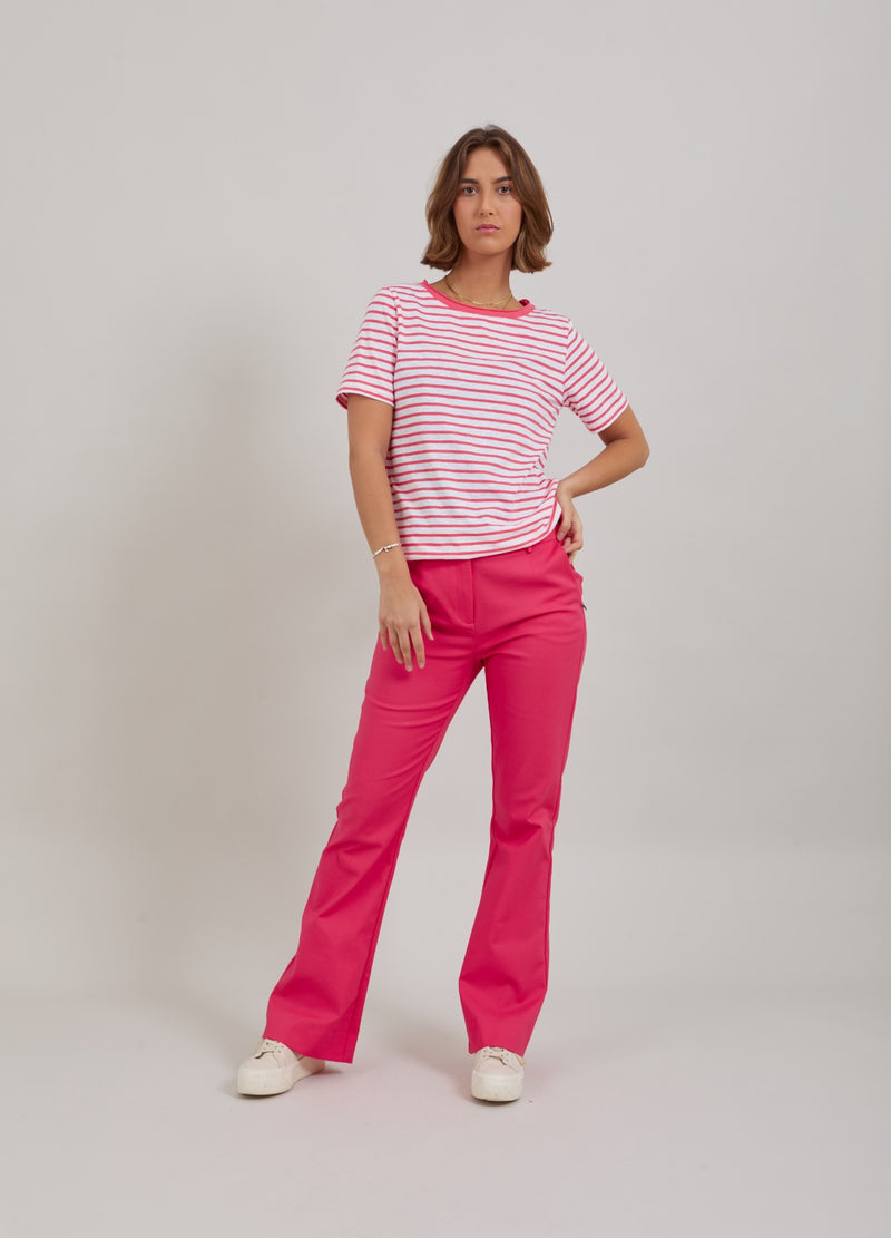 Coster Copenhagen BUKSER M. BOOTCUT - LUCIA FIT Pants Intense pink - 659
