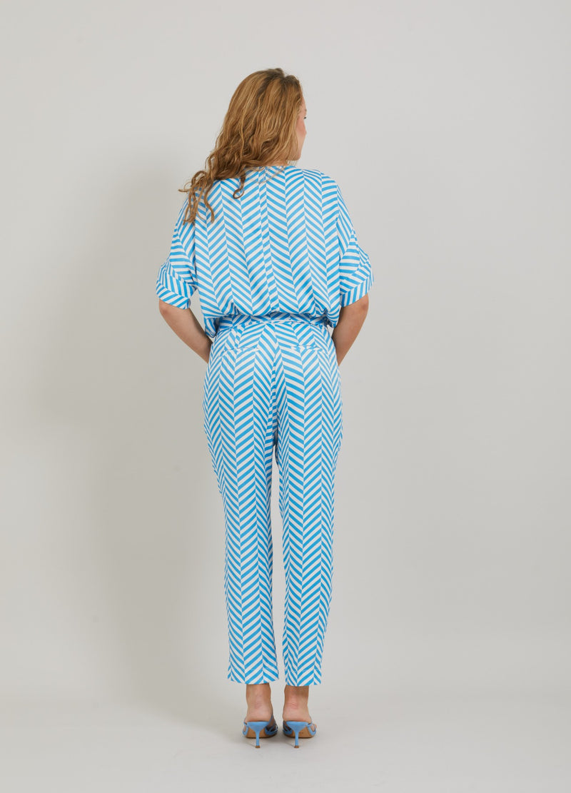 Coster Copenhagen BUKSER M. HERINGBONE PRINT - STELLA FIT Pants Heringbone print - 918