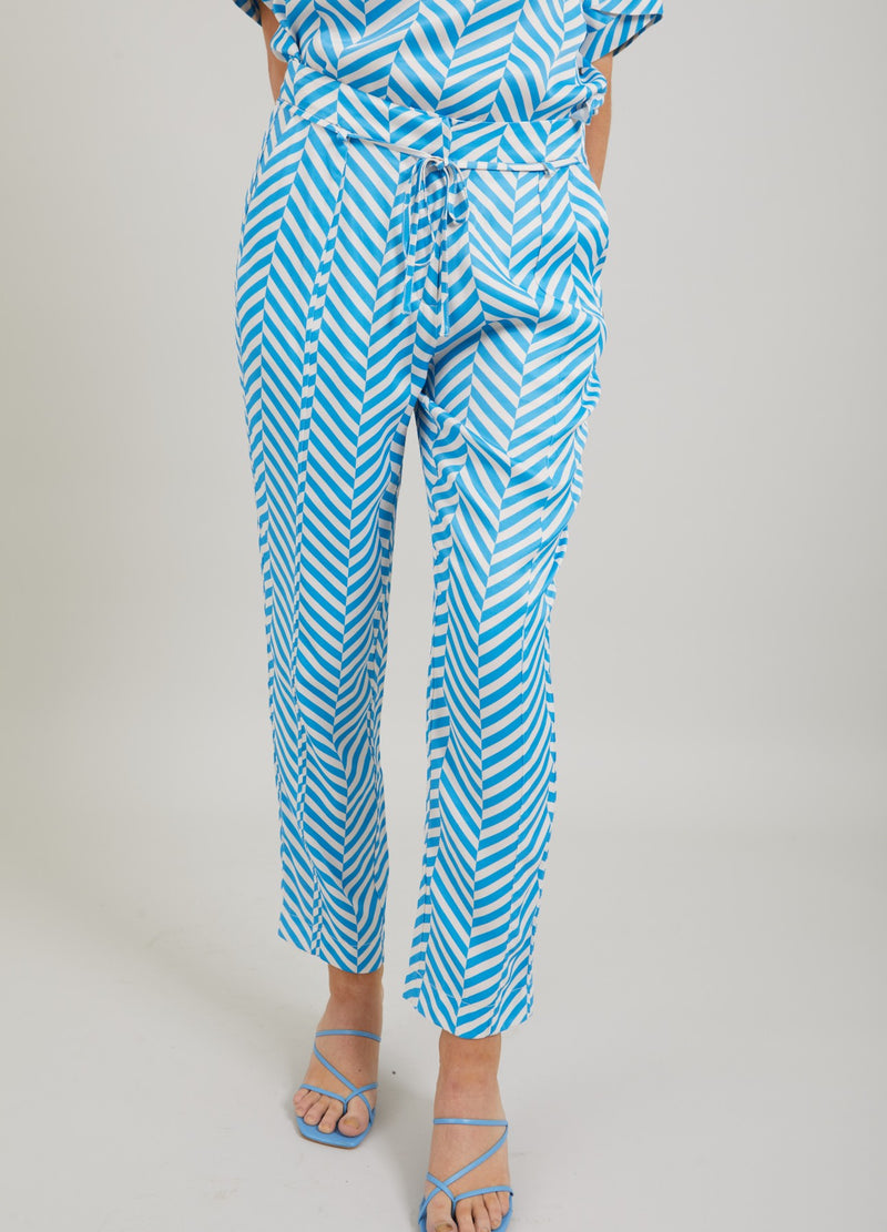 Coster Copenhagen BUKSER M. HERINGBONE PRINT - STELLA FIT Pants Heringbone print - 918