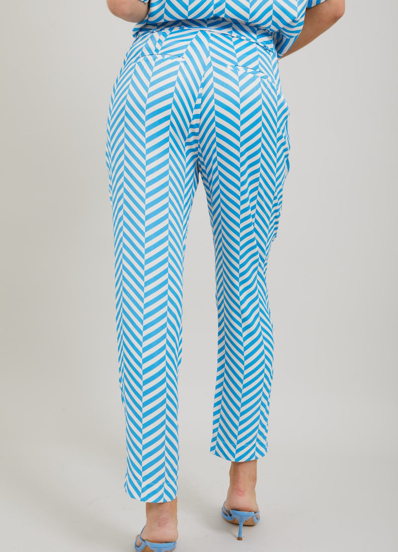 Coster Copenhagen BUKSER M. HERINGBONE PRINT - STELLA FIT Pants Heringbone print - 918