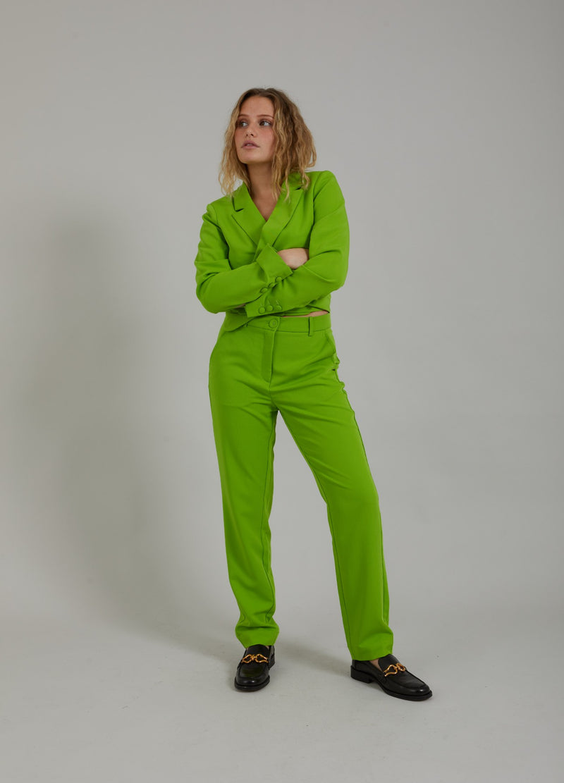 Coster Copenhagen BUKSER M. NORMALE BEN - STELLA FIT Pants Flashy green - 459