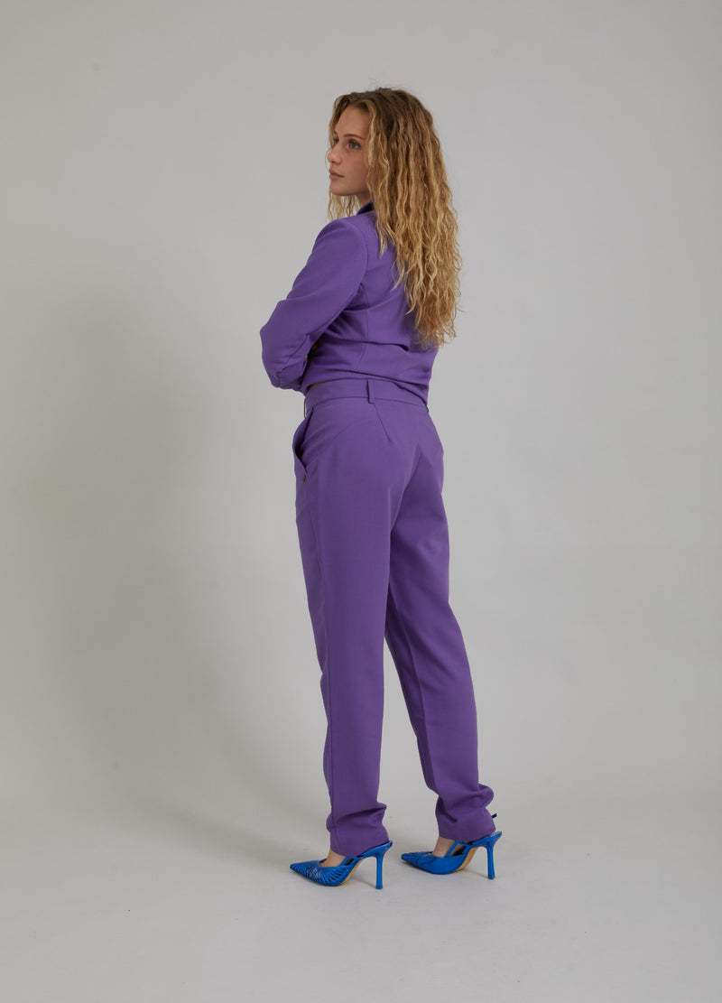 Coster Copenhagen BUKSER M. NORMALE BEN - STELLA FIT Pants Warm purple - 846