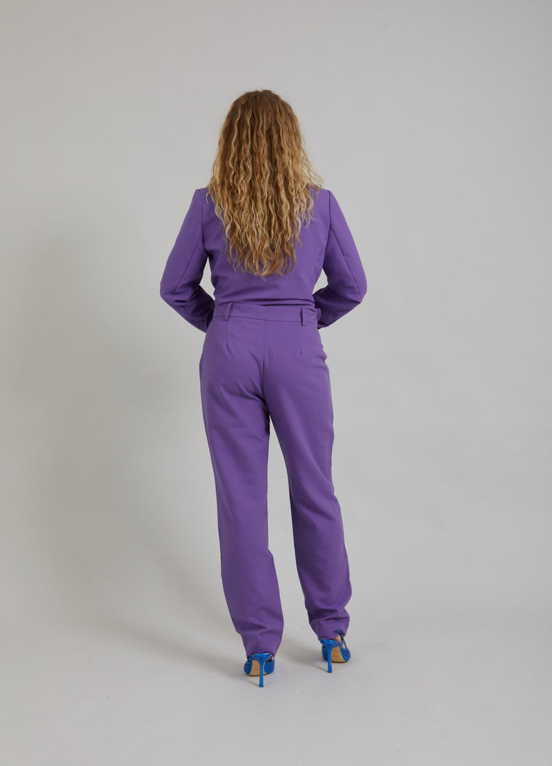 Coster Copenhagen BUKSER M. NORMALE BEN - STELLA FIT Pants Warm purple - 846