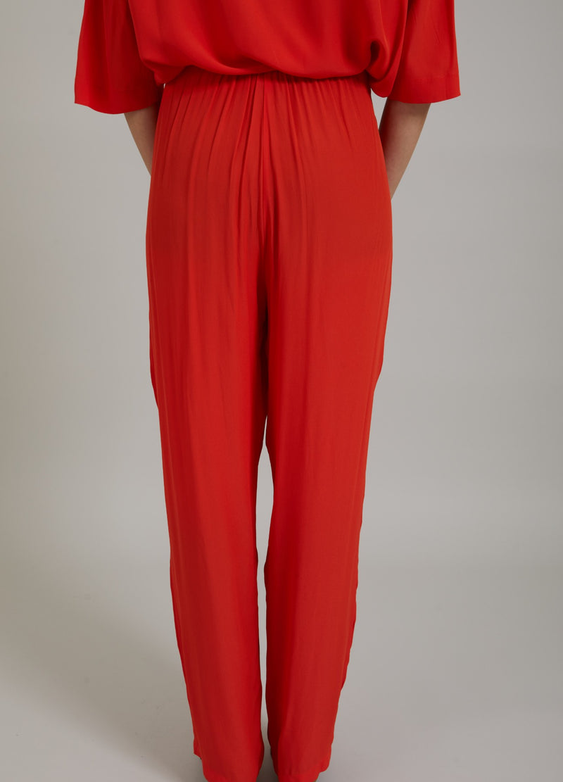 Coster Copenhagen BUKSER M. PRESSEFOLDER - STELLA FIT Pants Lipstick red - 698