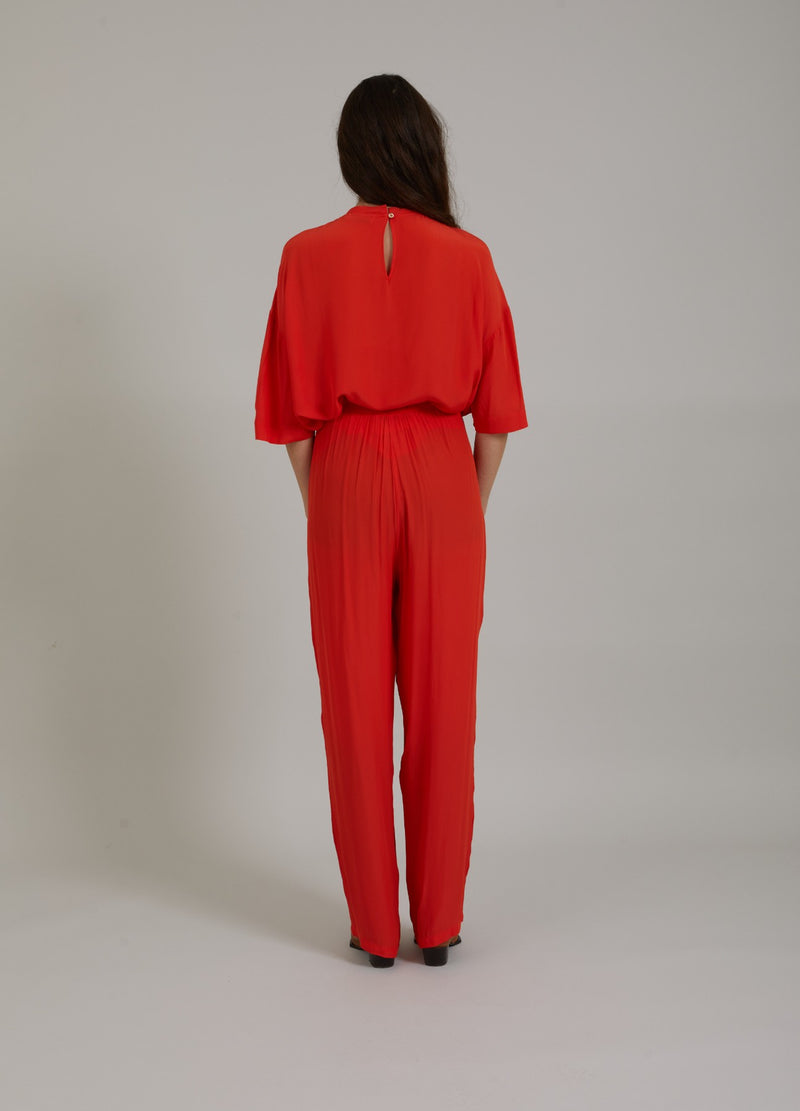 Coster Copenhagen BUKSER M. PRESSEFOLDER - STELLA FIT Pants Lipstick red - 698