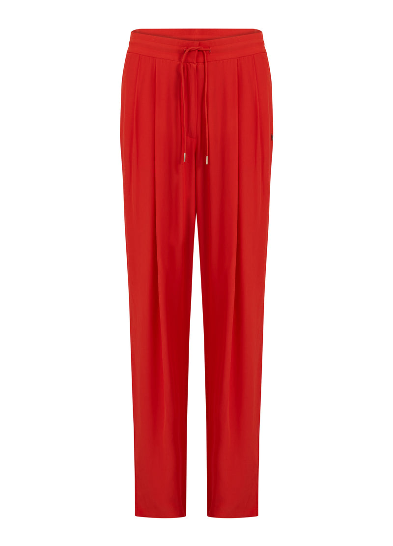Coster Copenhagen BUKSER M. PRESSEFOLDER - STELLA FIT Pants Lipstick red - 698