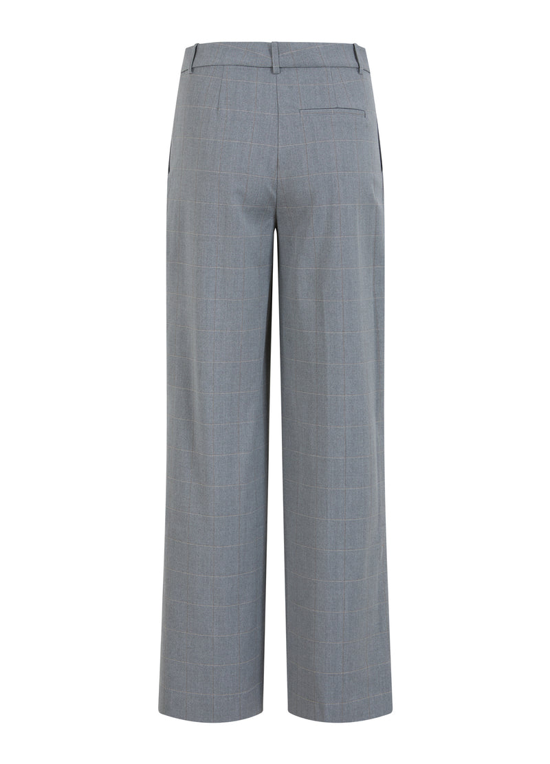 Coster Copenhagen  BUKSER MED BREDE BEN - PETRA PASFORM Pants Light grey check - 160