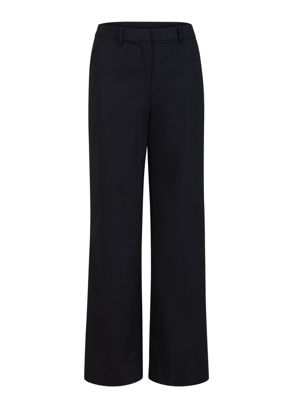 Coster Copenhagen BUKSER MED BREDT BEN - PETRA PASFORM Pants Black - 100