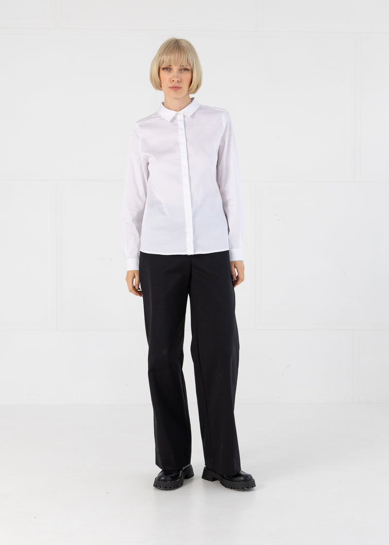 Coster Copenhagen BUKSER MED BREDT BEN - PETRA PASFORM Pants Black - 100