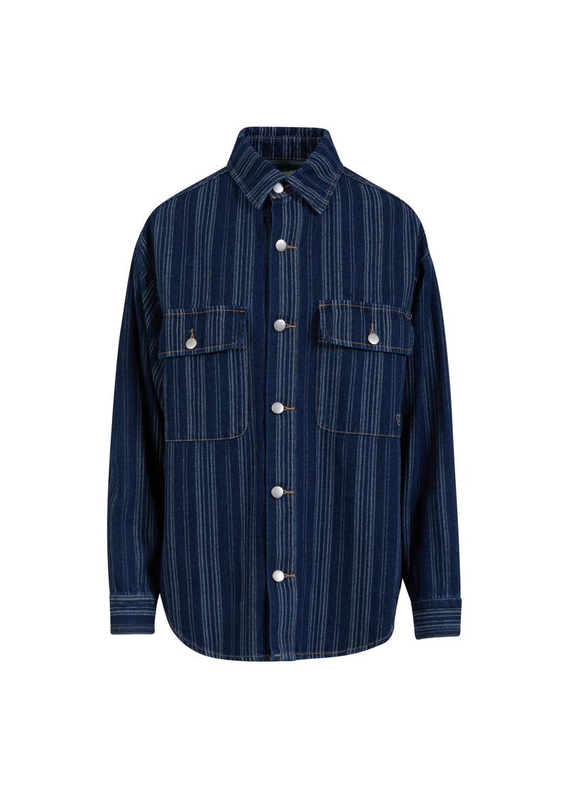 CC Heart CC HEART ALAIA DENIM JAKKE Outerwear Dark blue stripe denim - 512
