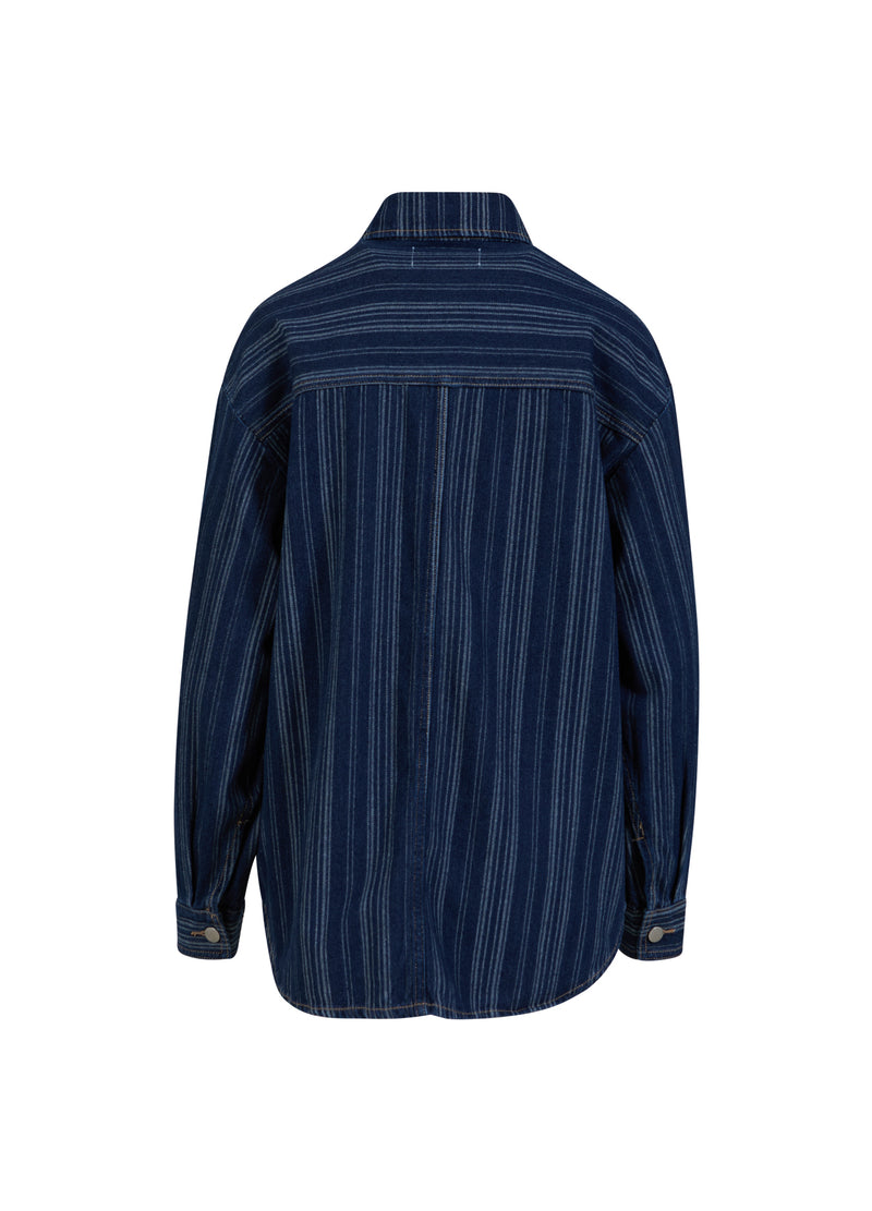 CC Heart CC HEART ALAIA DENIM JAKKE Outerwear Dark blue stripe denim - 512