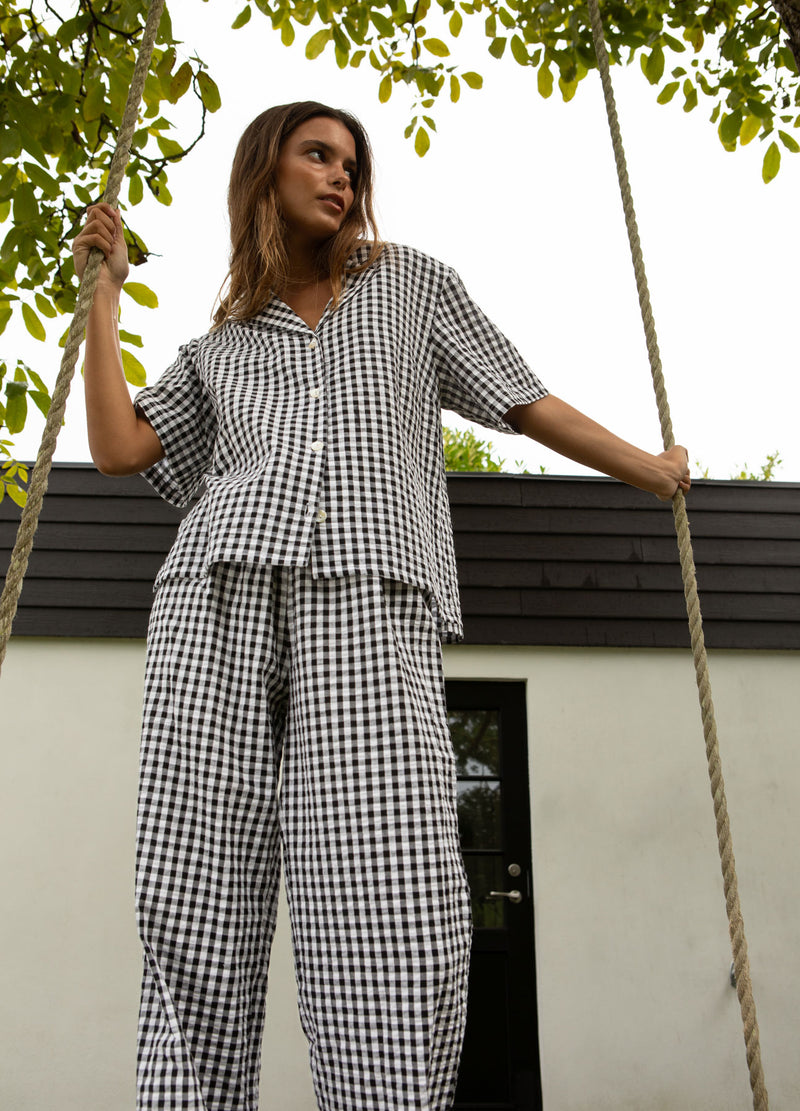 CC Heart CC HEART ALENA PULL-ON BUKSER Pants Black/white check - 146