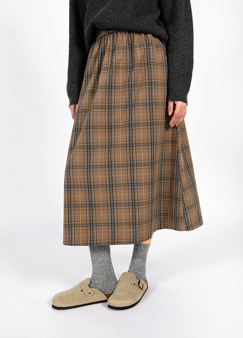 CC Heart CC HEART ALIA LANG NEDERDEL Skirt Golden brown check - 793