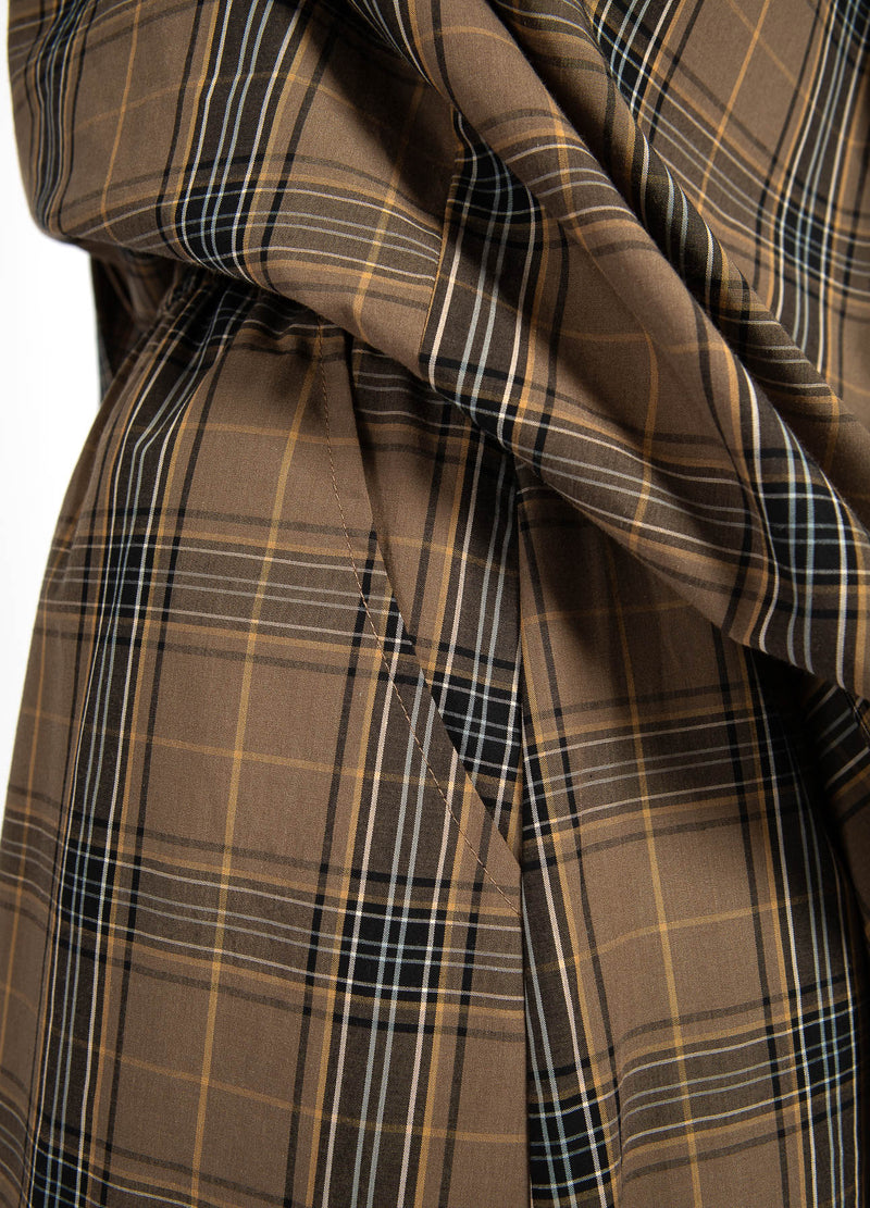 CC Heart CC HEART ALIA LØS SKJORTE Shirt/Blouse Golden brown check - 793