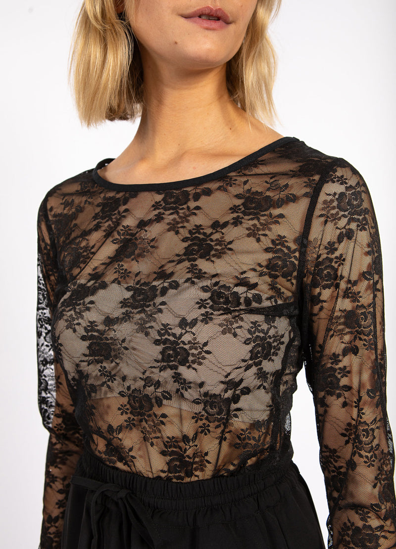 CC Heart CC HEART ALIZA LANGÆRMET BLUSE I BLONDE Shirt/Blouse Black - 100