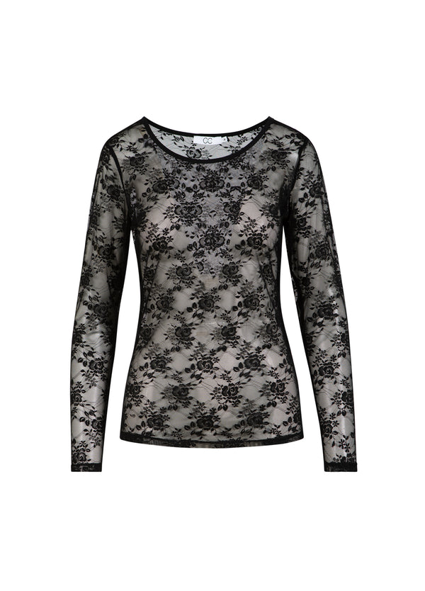 CC Heart CC HEART ALIZA LANGÆRMET BLUSE I BLONDE Shirt/Blouse Black - 100