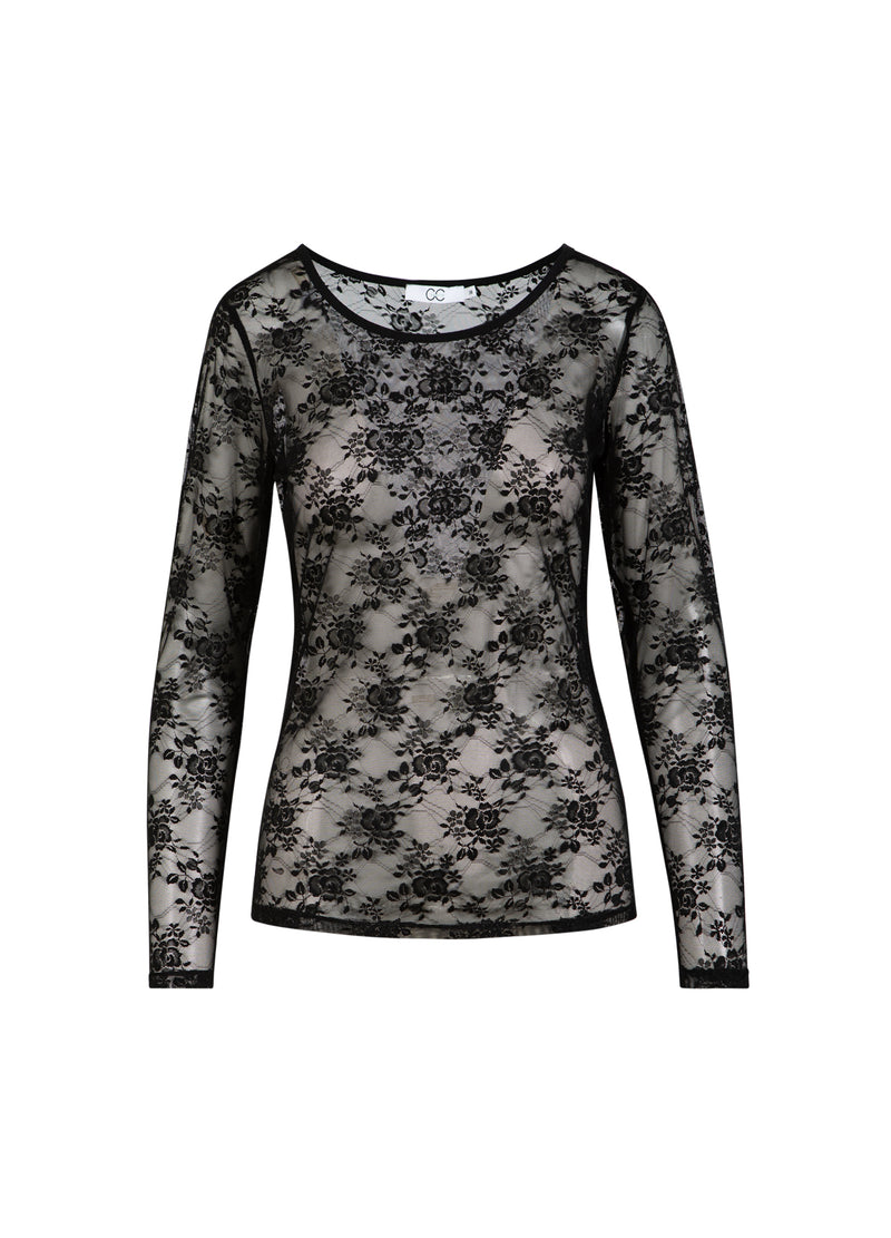 CC Heart CC HEART ALIZA LANGÆRMET BLUSE I BLONDE Shirt/Blouse Black - 100