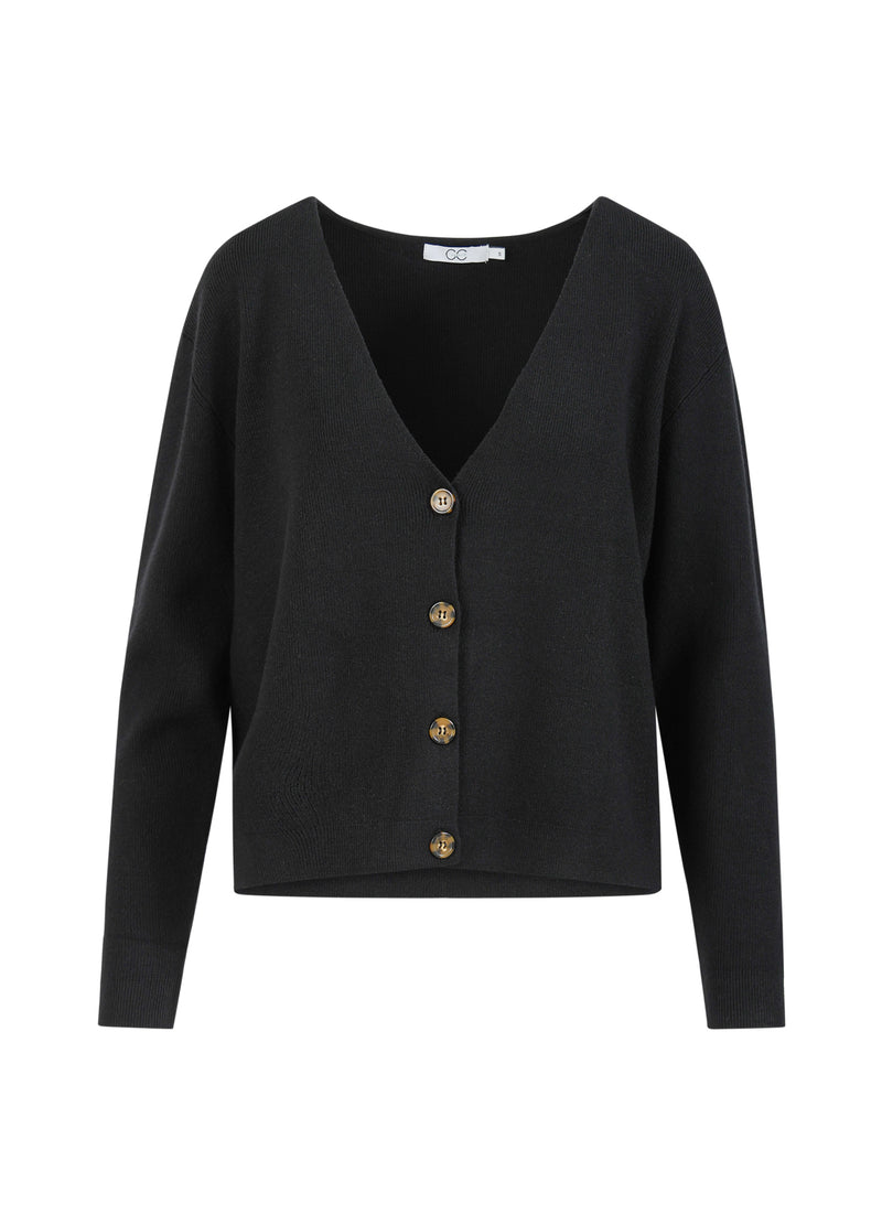 CC Heart CC HEART ALMA BLØD STRIK CARDIGAN Knitwear Black - 100