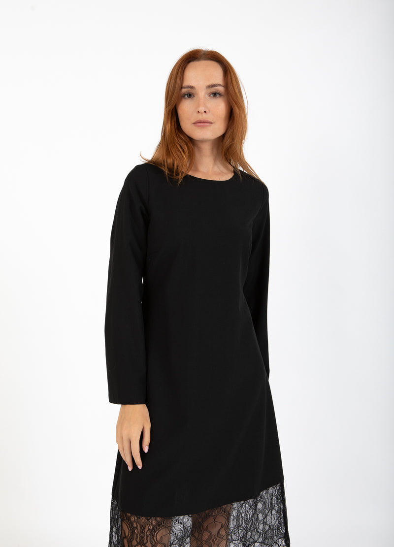 CC Heart CC HEART AMALIA KJOLE MED BLONDE KANT Kjole Black - 100