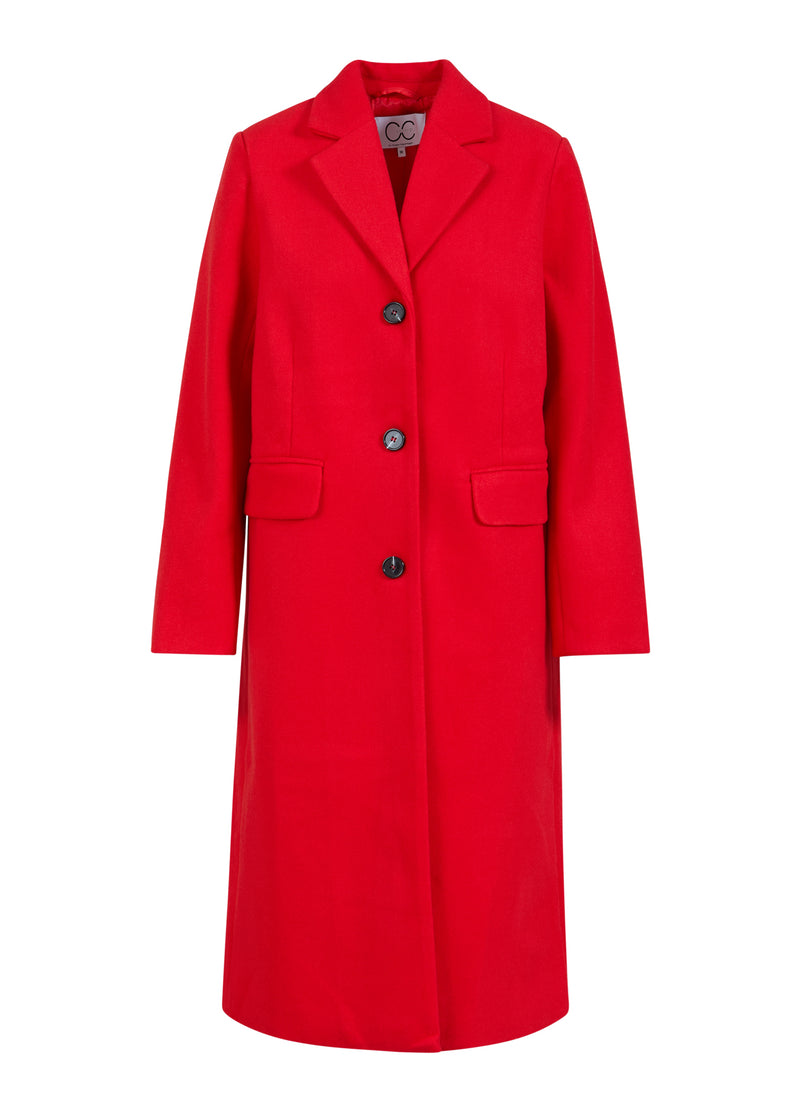 CC Heart CC HEART ARIANA KLASSISK LANG JAKKE Outerwear Red - 613