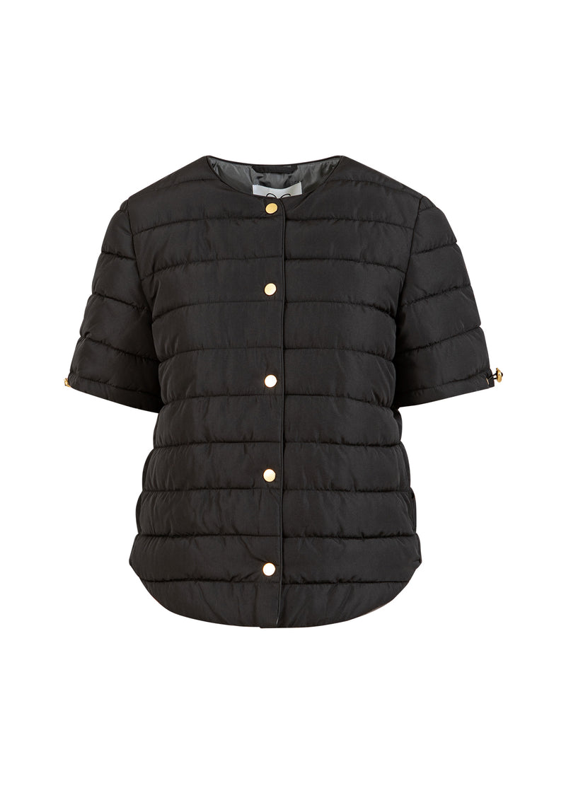 CC Heart CC HEART ASTA QUILTET KORTÆRMET JAKKE Outerwear Black - 100
